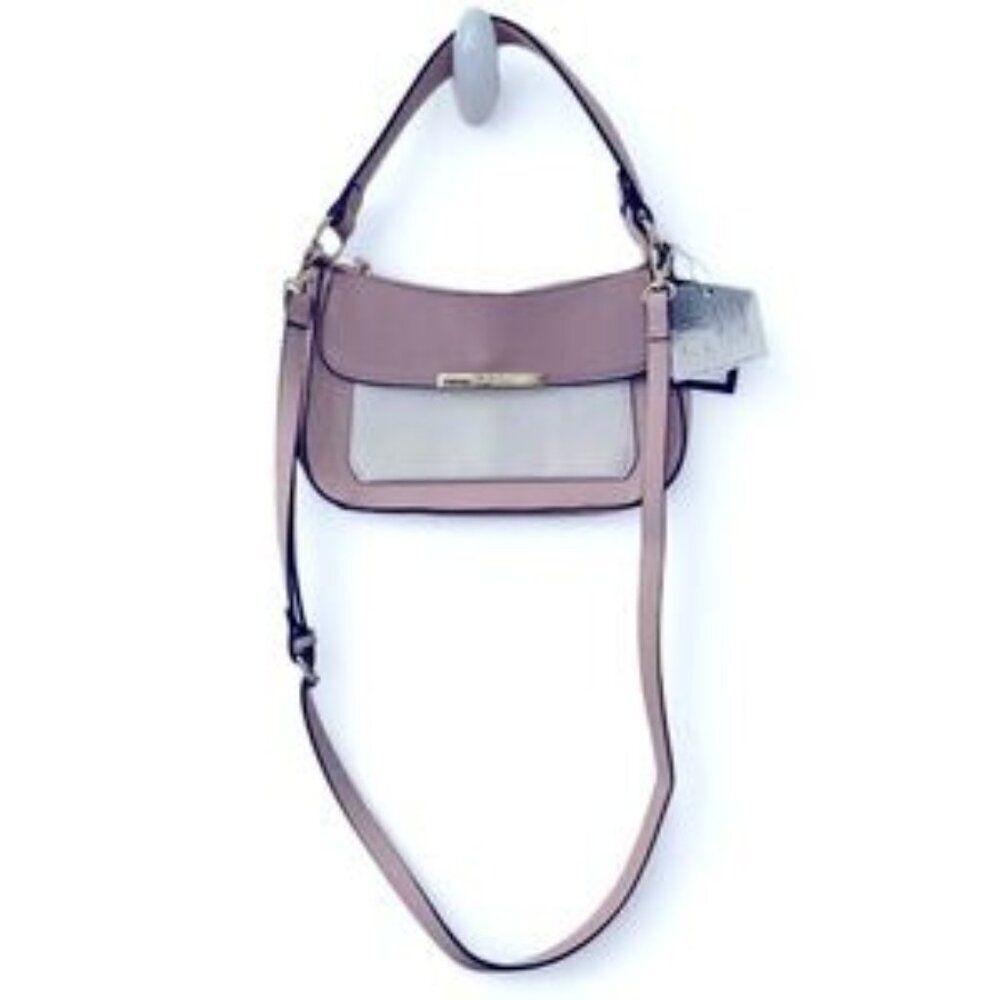 NWT Nanette Lepore Aviana‎ Baguette in Blush   Small Pink Crossbody bag